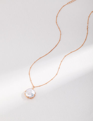 Pearl Pendant S925 Sterling Silver Necklace